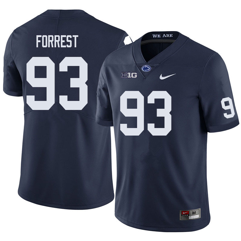 NCAA Nike Men's Penn State Nittany Lions Levi Forrest #93 College Football Authentic Navy Stitched Jersey KGX0198OQ